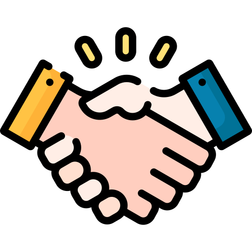 our team shaking hands